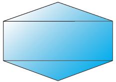 2 triangles + rectangle
